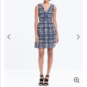 Madewell Midnight Dress in Brushstroke Plaid